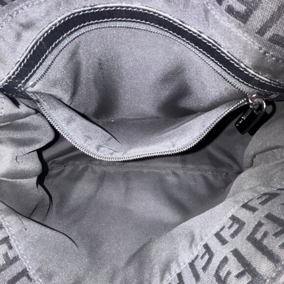 Fendi FF Logo Canvas Should bag - Picture 8 of 13